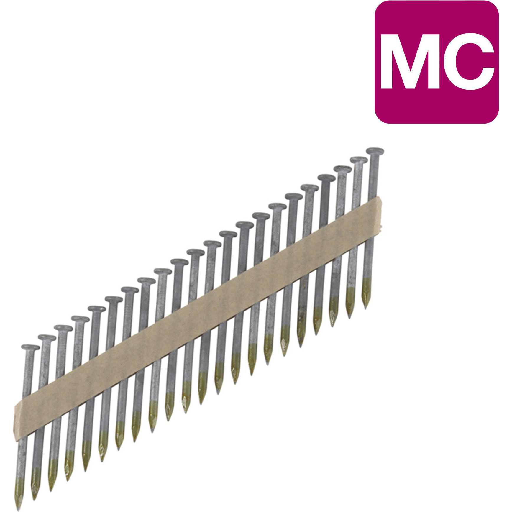 Metabo HPT 17137HPT  2-1/2" x 0.148" Heat Treated Hot Dipped Galvanized Smooth Shank Paper Collated Metal Connector Nails - 2500 per Package