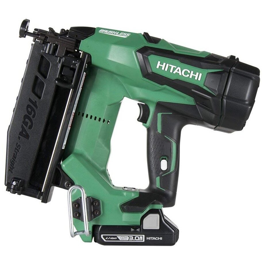 Metabo HPT  NT1865DM  2-1/2" 18 Volt Brushless Lithium Ion 16 Gauge Straight Finish Nailer