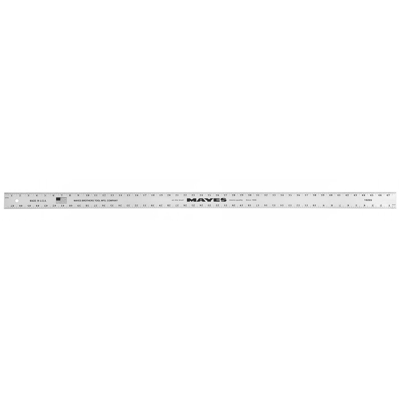 Mayes 10209 48 Inch x 2 Inch Straight Edge Aluminum Ruler Mayes 10209 48 Inch x 2 Inch Straight Edge Aluminum Ruler
