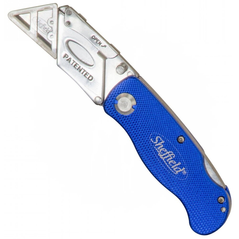 Sheffield 12113 Ultimate Lockback Utility Knife - Blue Sheffield 12113 Ultimate Lockback Utility Knife - Blue