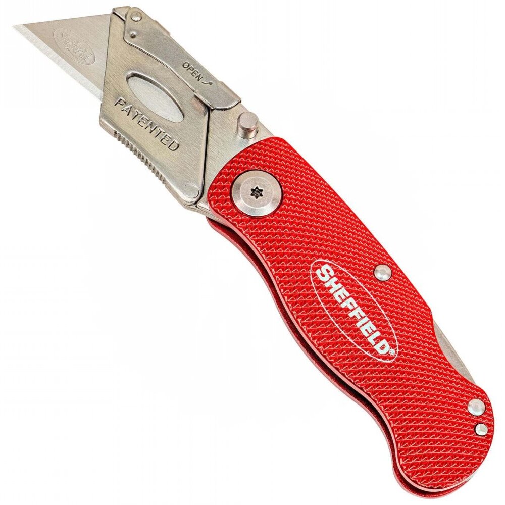 Sheffield 12614 Ultimate Lockback Utility Knife - Red Sheffield 12614 Ultimate Lockback Utility Knife - Red