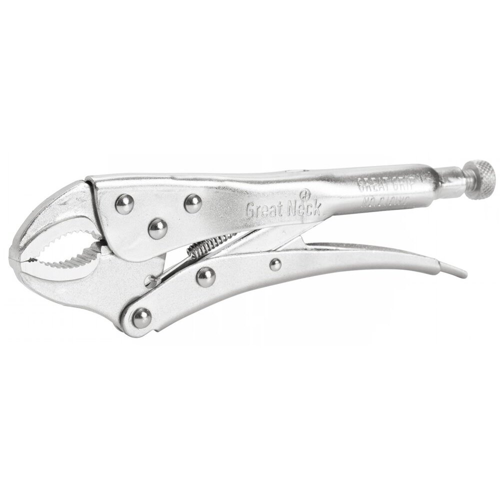 GreatNeck C10WC 10" Curved Jaw Locking Pliers with Wire Cutter GreatNeck C10WC 10" Curved Jaw Locking Pliers with Wire Cutter