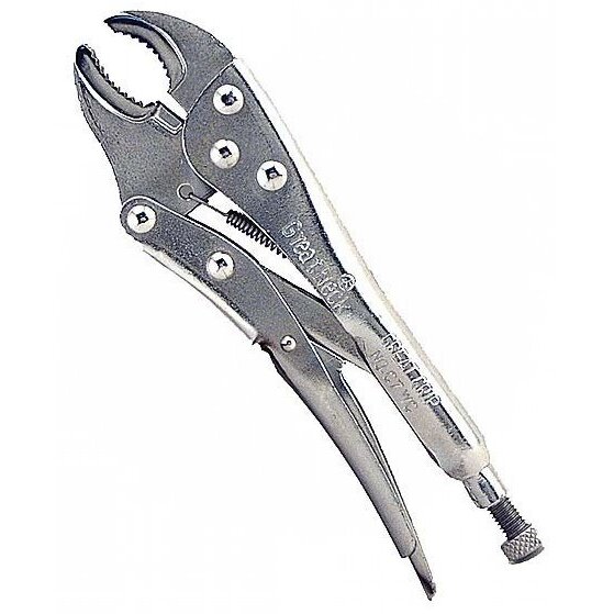 GreatNeck C7WC  7" Curved Jaw Locking Pliers with Wire Cutter