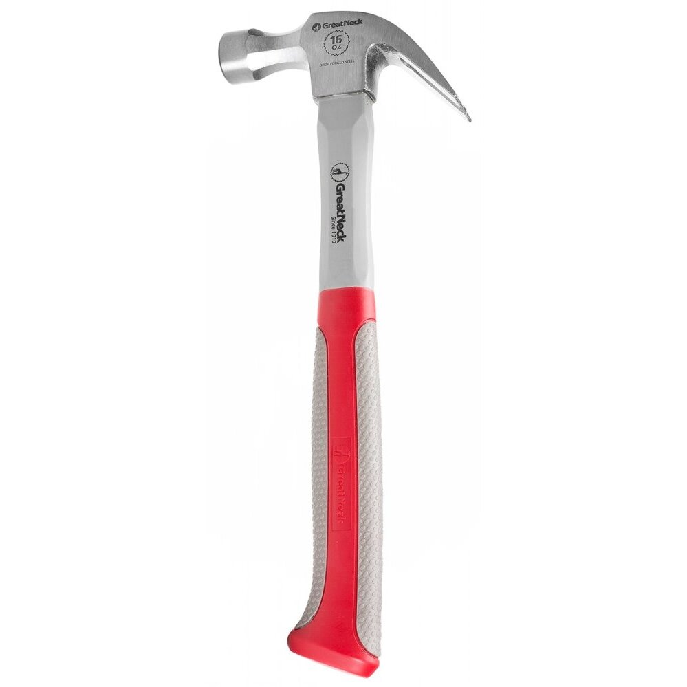 GreatNeck HG16C  16-oz Curve Claw Hammer with Fiberglass Handle