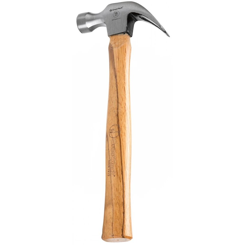 GreatNeck M16C  16-oz Curved Claw Hammer with Wood Handle