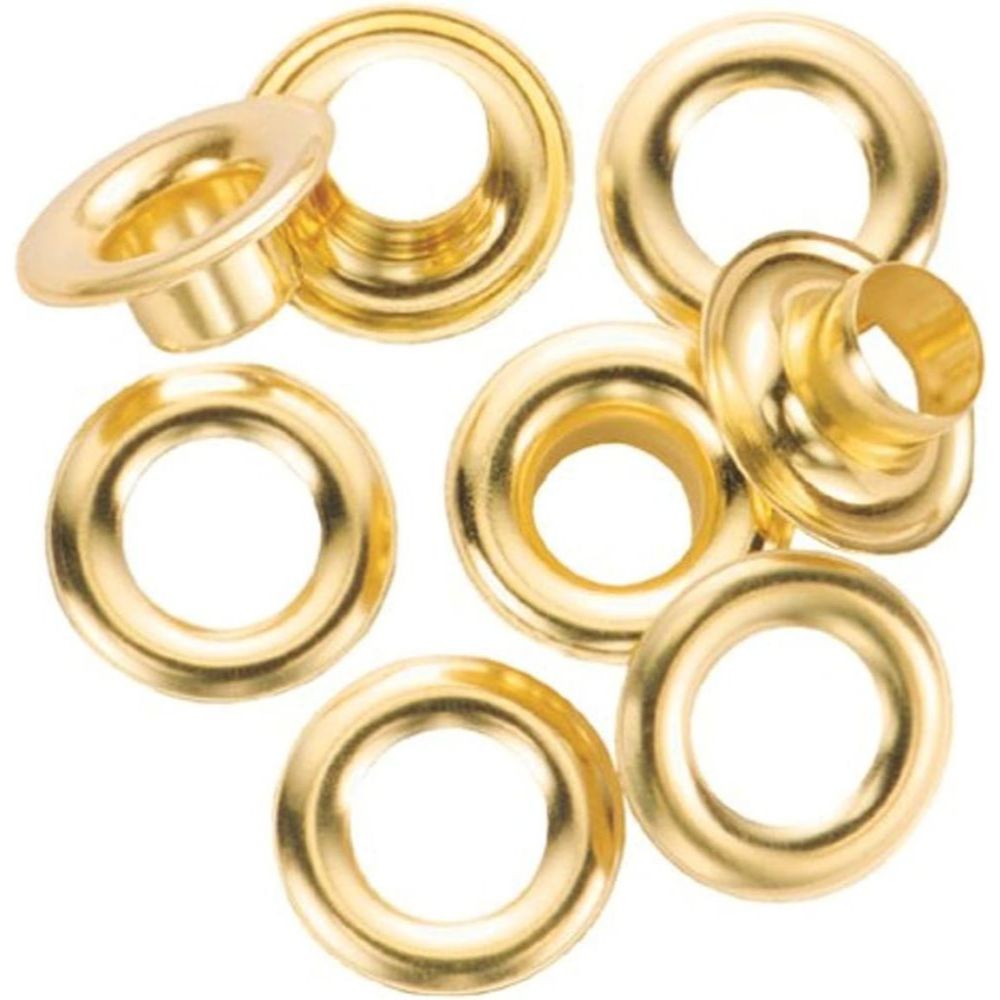 General Tools 1261-0  1/4" Brass Grommet Refill for 71260 Grommet Kit - Pack of 24 (41103)