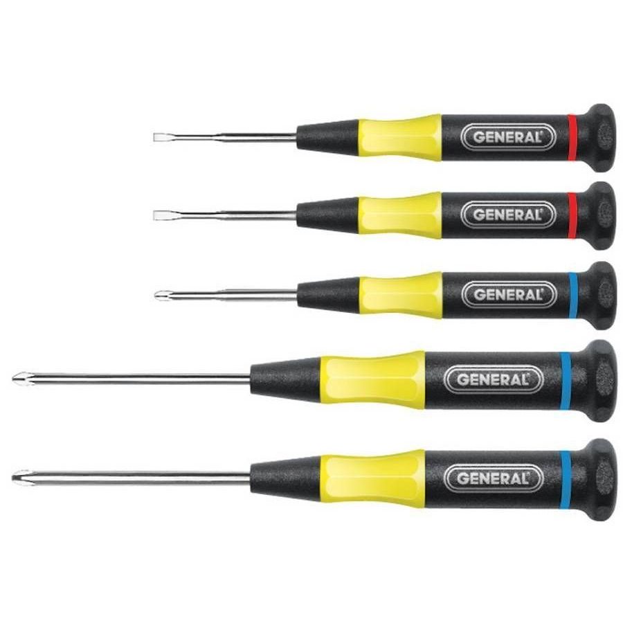 General Tools 700   5 Piece Precision Screwdriver Set (22066)