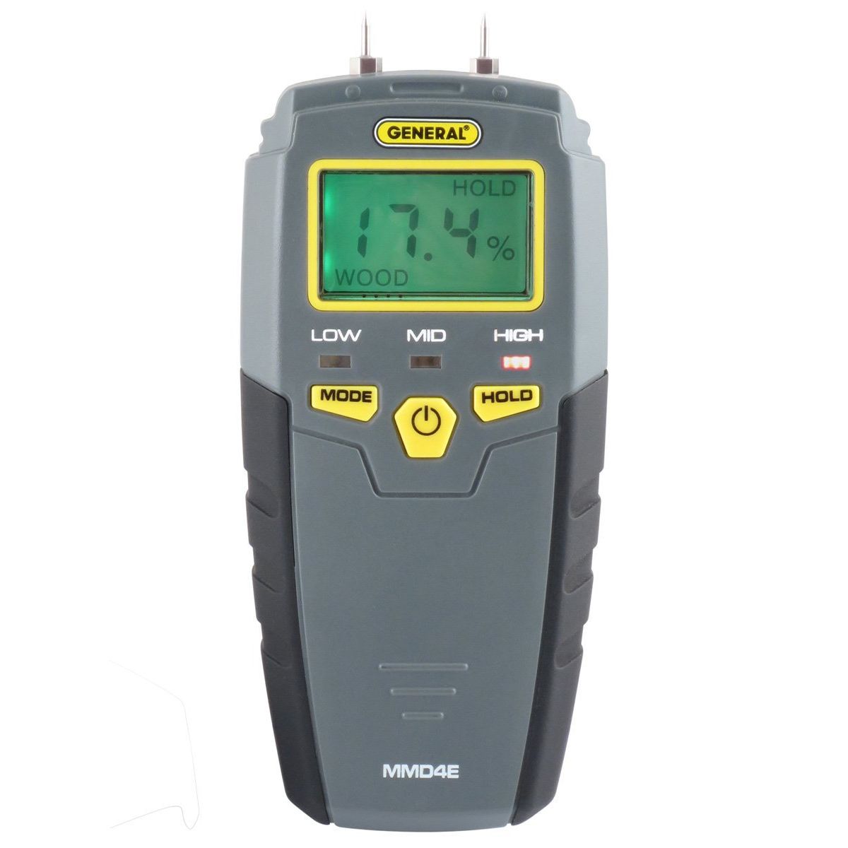 General Tools MMD4E  Pin-Type LCD Digital Moisture Meter (41447)