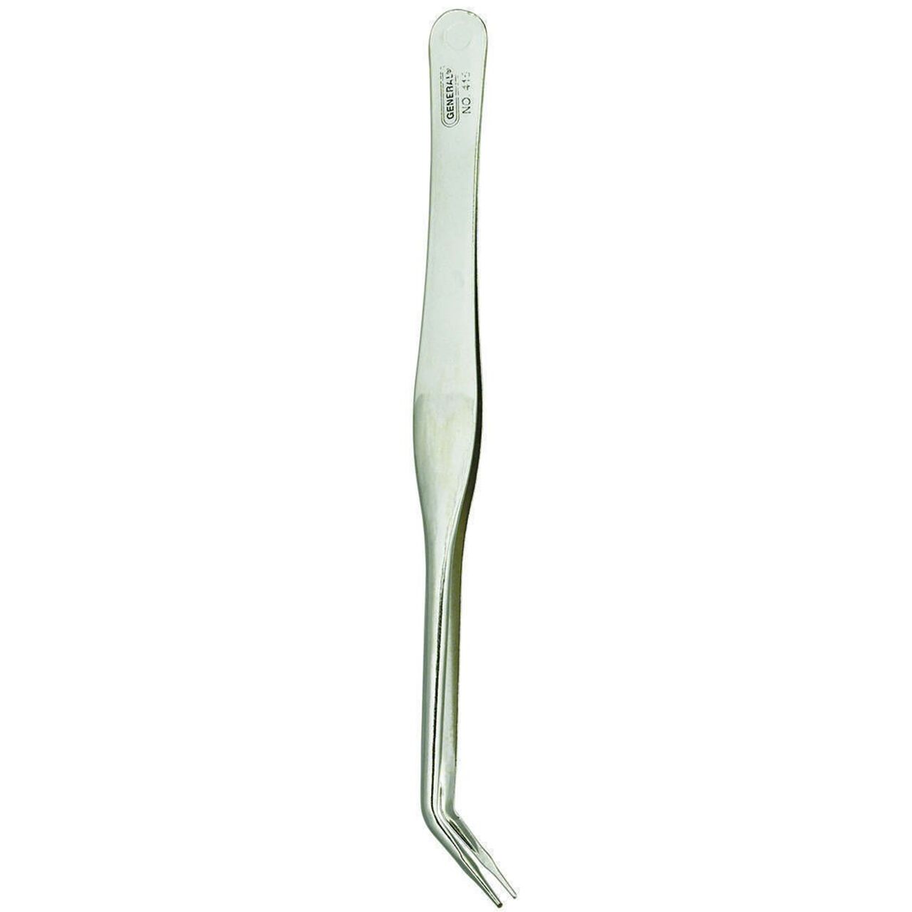 General Tools 415  6-1/2" Utility Tweezers with Curved Tip (42294)