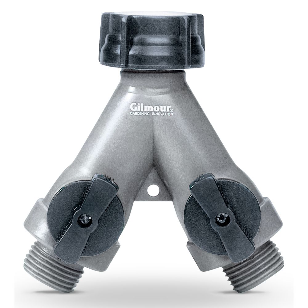 Gilmour 800024-1001 Light Duty Plastic Full-flow Two Way Wye Shut-off Valve Gilmour 800024-1001 Light Duty Plastic Full-flow Two Way Wye Shut-off Valve