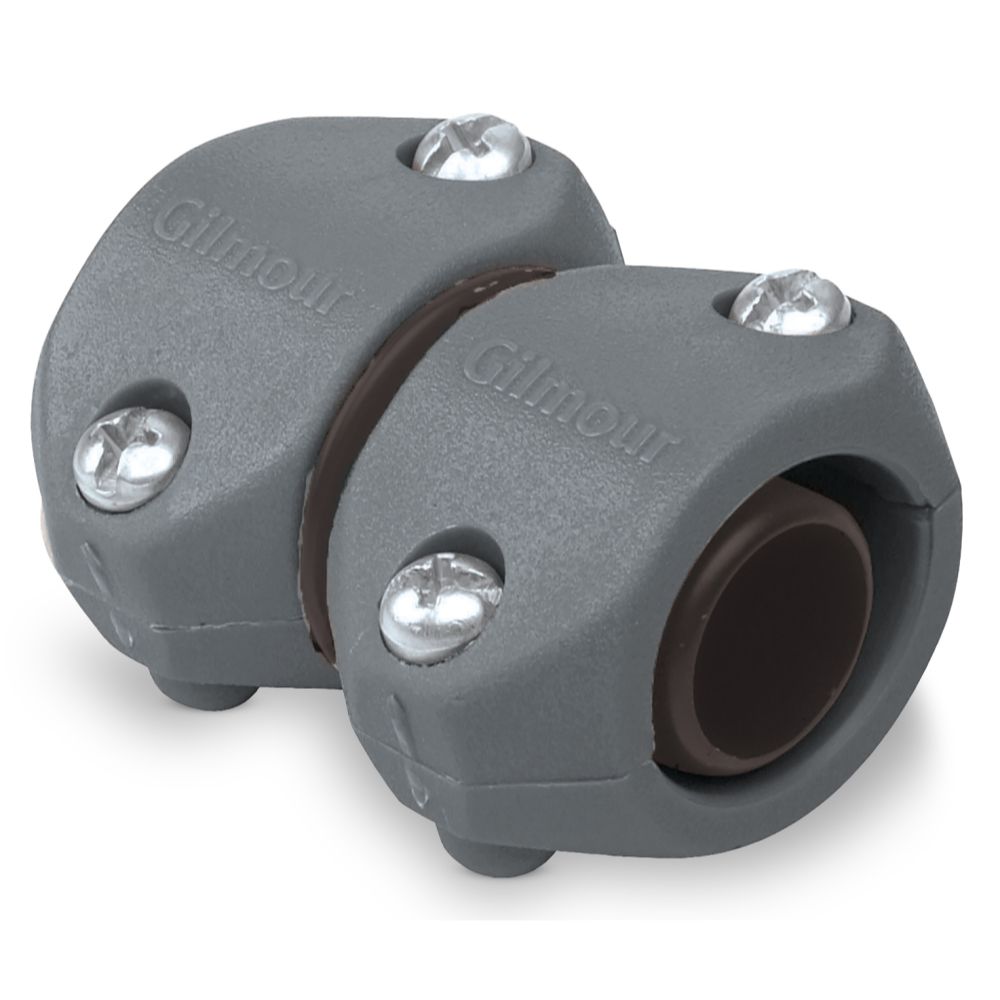 Gilmour 805044-1001  1/2" Light Duty Plastic Mender Clamp Repair