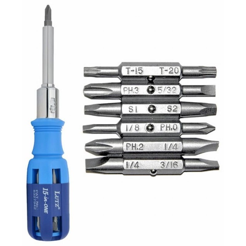 Lutz 21000 15-in-One Ratchet Screwdriver - Blue Lutz 21000 15-in-One Ratchet Screwdriver - Blue