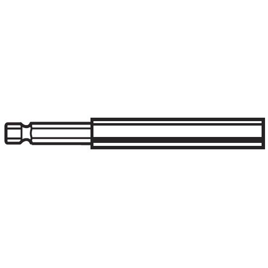 Lutz 23026  1/4" Hex x 3" Magnetic Bit Holder - 50 perJar