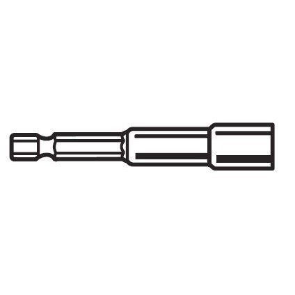 Lutz 23045  2-9/16" x 1/4" Magnetic Nut Setter - 25 per Jar