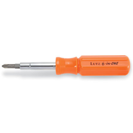 Lutz 26030 6-in-One Screwdriver - Orange Lutz 26030 6-in-One Screwdriver - Orange