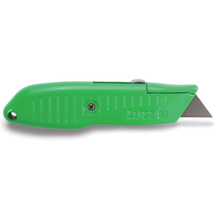 Lutz 30482  #82 Safety Nose Retractable Blade Utility Knife - Green (82-GR)