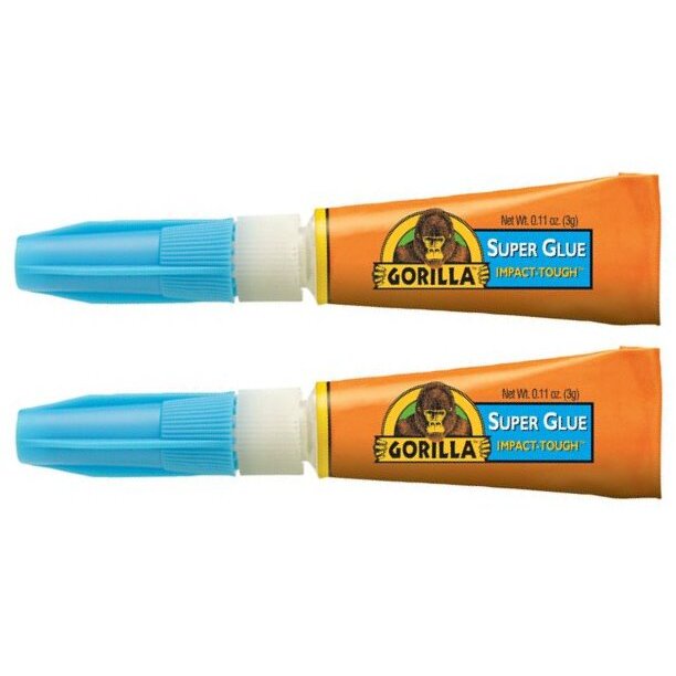 Gorilla Glue 78001  Gorilla Super Glue - 3 gram Tubes - 2 Tubes per Package