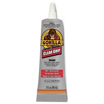 Gorilla Glue 8040002  Clear Grip Contact Adhesive - 3 oz Tube