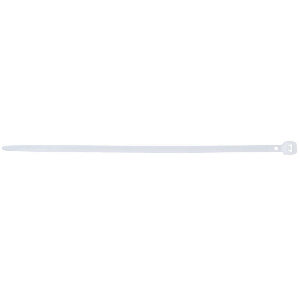 GB Gardner Bender 46-104  4" Double Lock Cable Ties 18-lb Natural White - 100 per Bag