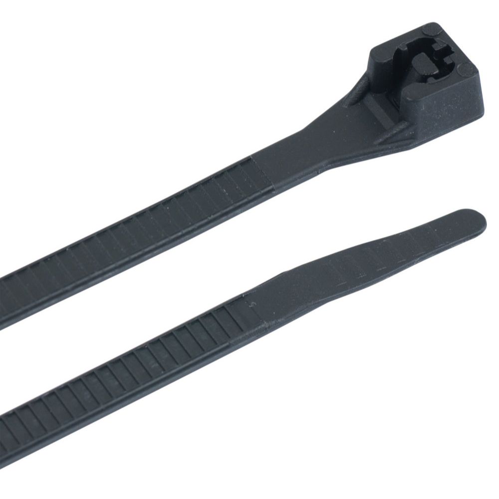 GB Gardner Bender 46-308UVB  8" Double Lock Cable Ties 75-lb Black - 100 per Bag GB Gardner Bender 46-308UVB  8" Double Lock Cable Ties 75-lb Black - 100 per Bag