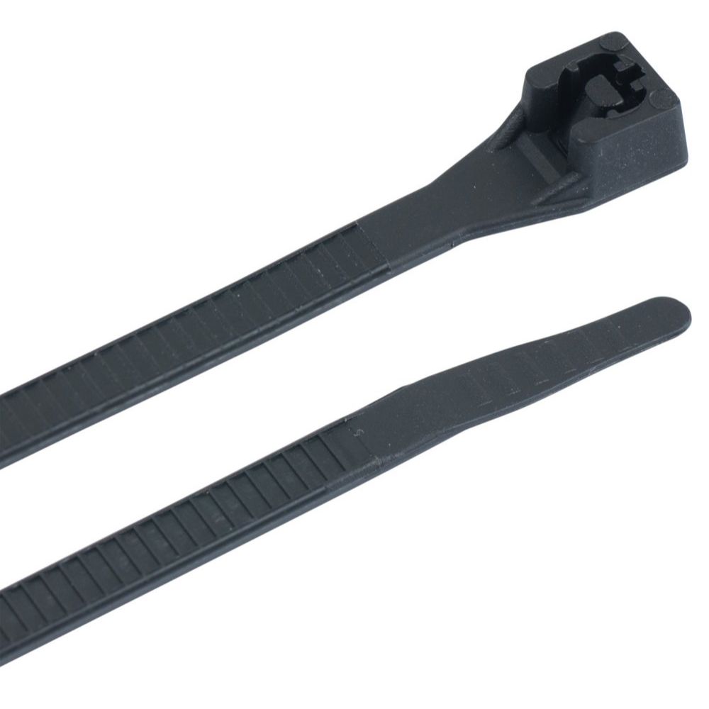 GB Gardner Bender 46-315UVB  14" Double Lock Cable Ties 75-lb Black - 100 per Bag