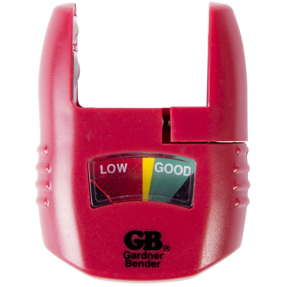 GB Gardner Bender GBT-3502 Analog Battery Tester for AA, AAA, C, D, 9V, 1.5V button cells GB Gardner Bender GBT-3502 Analog Battery Tester for AA, AAA, C, D, 9V, 1.5V button cells
