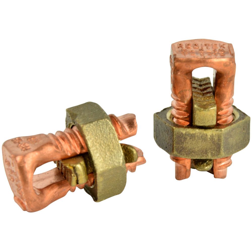 GB Gardner Bender GSBC-8  #16-#8 AWG Solid Copper Split Bolt Connectors - 2 per Package