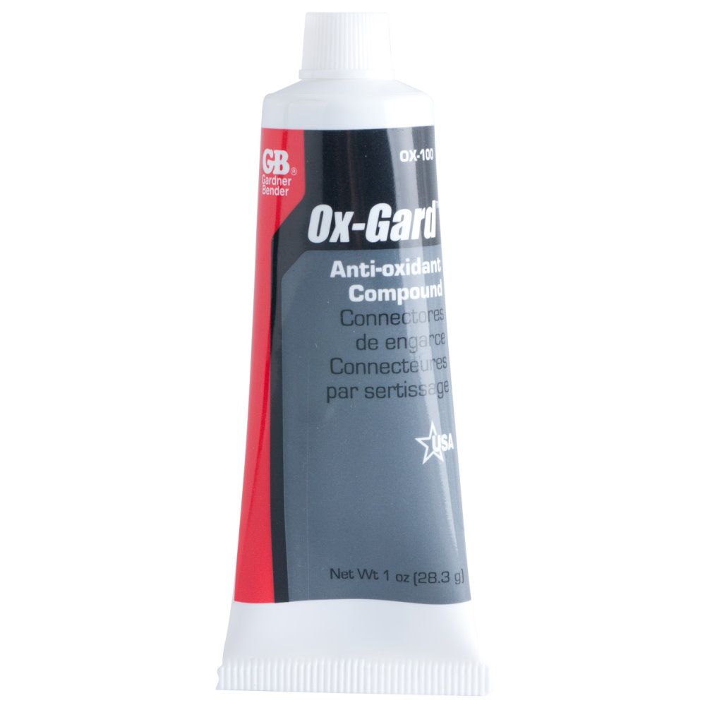 GB Gardner Bender OX-100B Ox-Gard Anti-Oxidant Compound 1-oz Squeeze Tube GB Gardner Bender OX-100B Ox-Gard Anti-Oxidant Compound 1-oz Squeeze Tube
