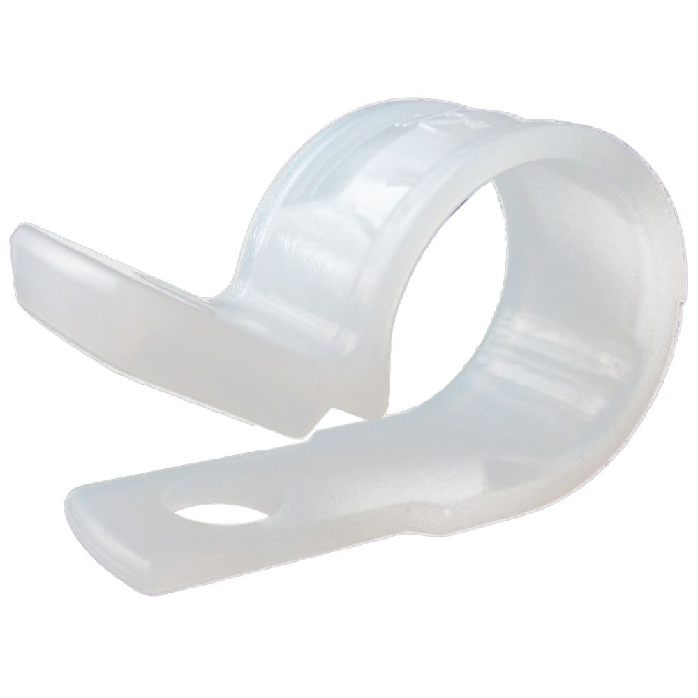 GB Gardner Bender PPC-1550  1/2" Plastic Cable Clamps - Natural White - 12 per Package