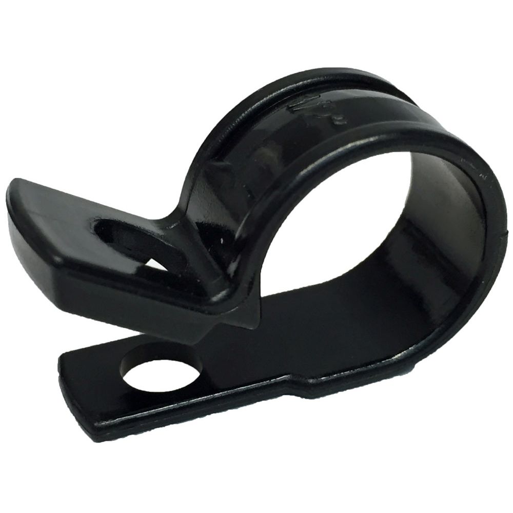 GB Gardner Bender PPC-1550UVB  1/2" Plastic Cable Clamps - Black - 12 per Package