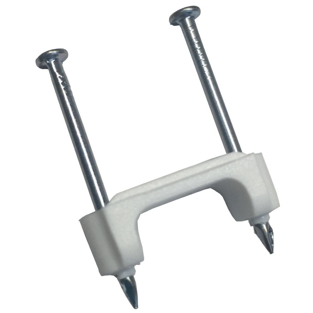 GB Gardner Bender PS-1550T  1/2" White Plastic NM Cable Staple - 15 per Package