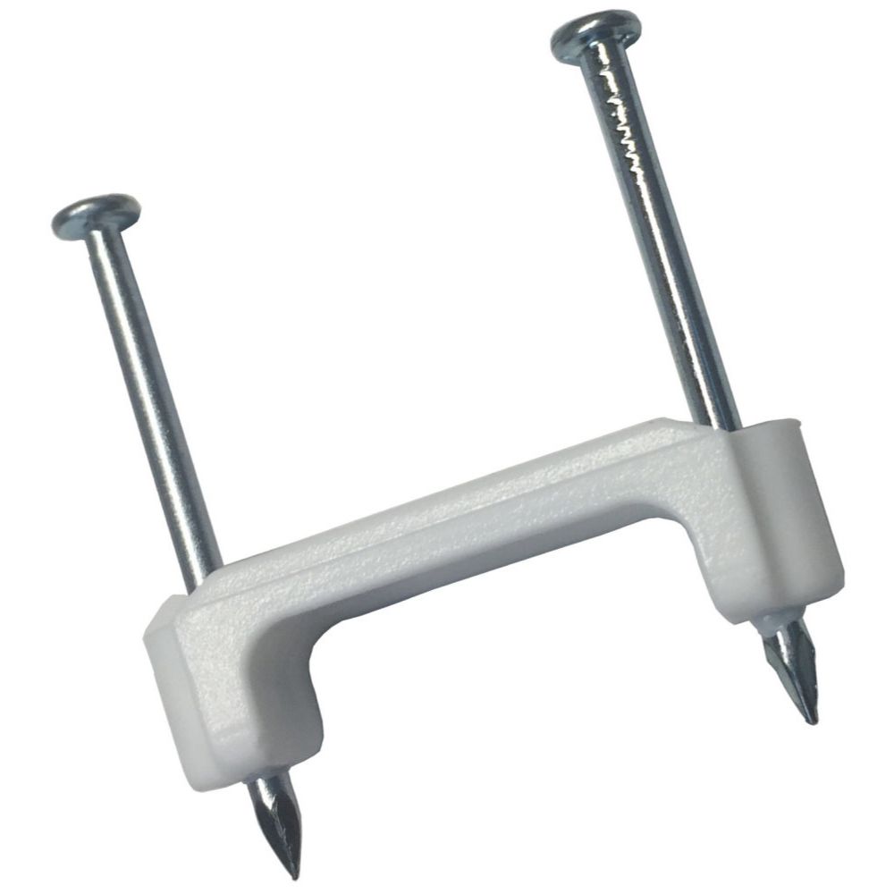 GB Gardner Bender PS-175ZN  3/4" White Plastic NM Cable Staple - 100 per Bag