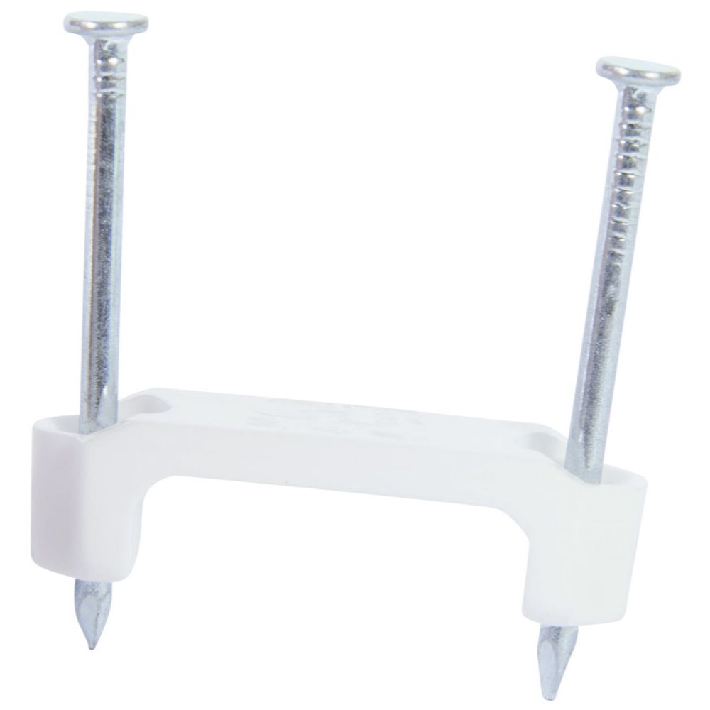 GB Gardner Bender PS-75  3/4" White Plastic NM Cable Staple - 50 per Bag