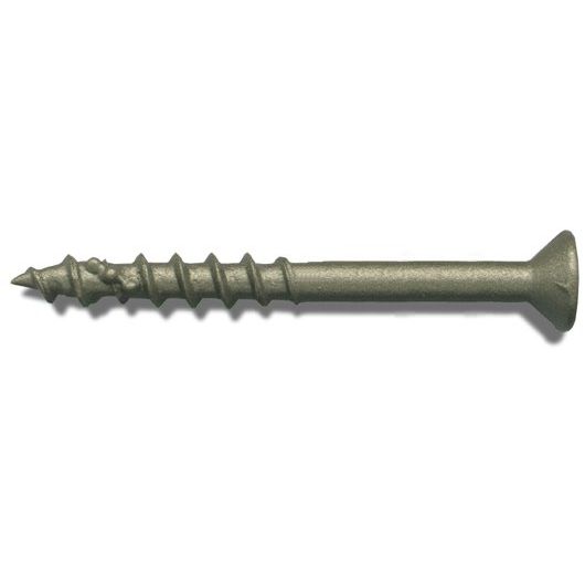 Fastap Plus DAC200BSQ  #8 x 2" Exterior Self Drilling Wood Screws with DuracoatXT - Square Drive Head 3500 per Package