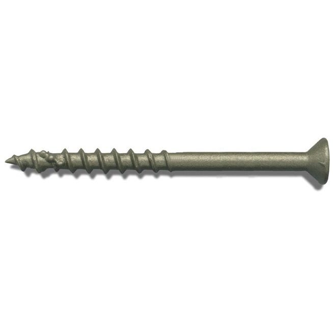 Fastap Plus DAC250WSQ  #9 x 2-1/2" Exterior Self Drilling Wood Screws with DuracoatXT - Square Drive Head 500 per Package