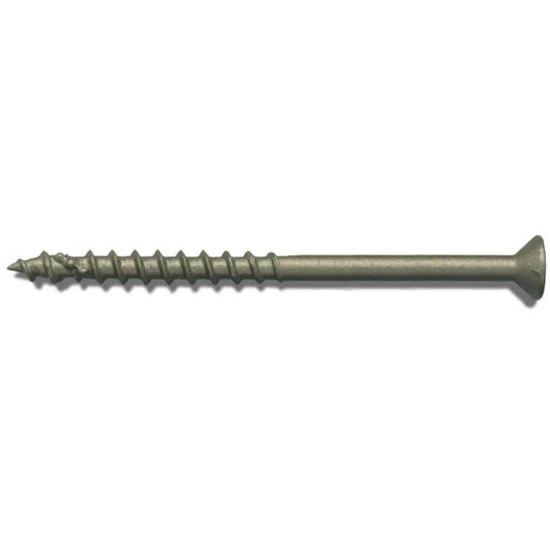 Fastap Plus DAC300BSQ  #9 x 3" Exterior Self Drilling Wood Screws with DuracoatXT - Square Drive Head 2000 per Package
