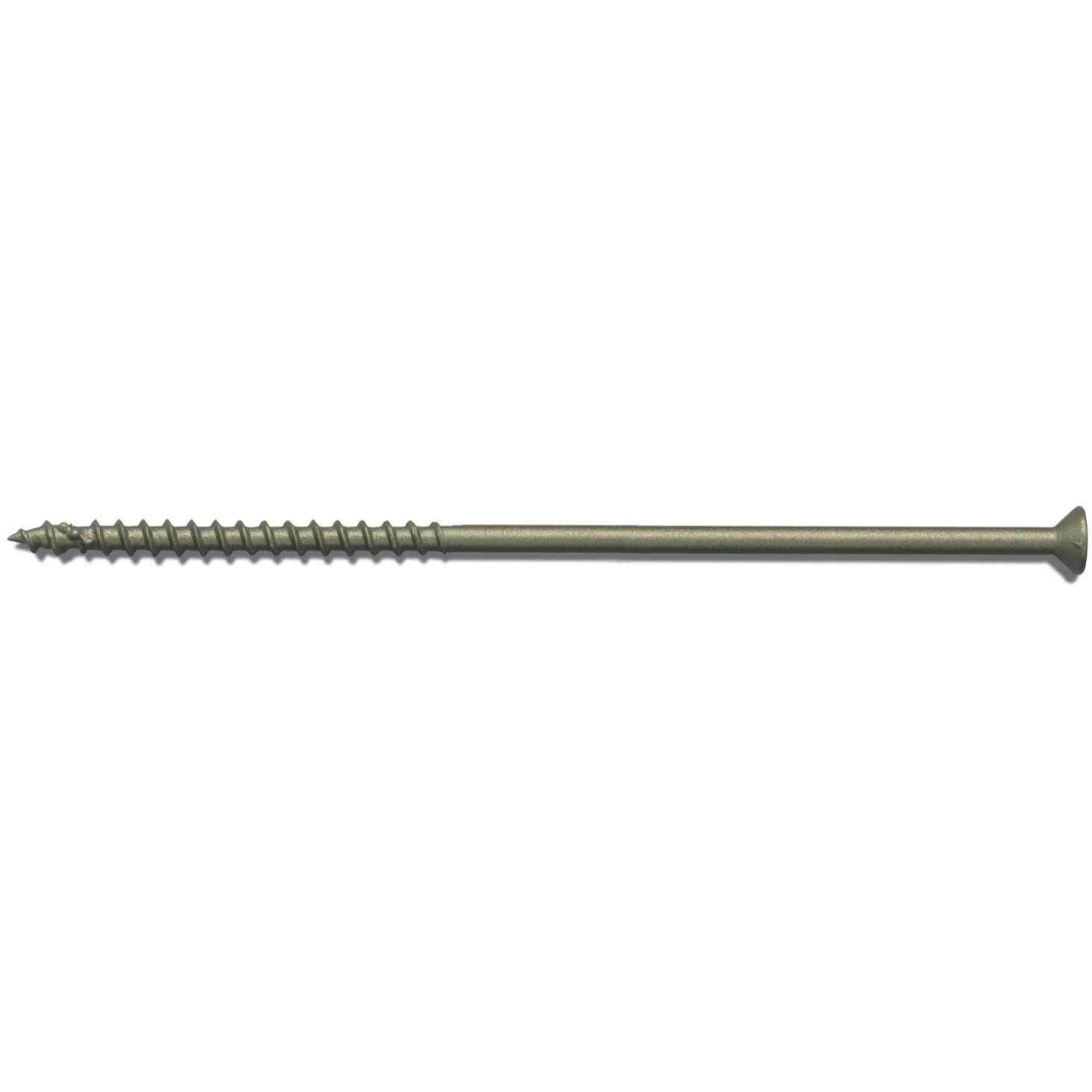 Fastap Plus DAC600  #10 x 6" Exterior Self Drilling Wood Screws with DuracoatXT - Phillips Drive Head 25 per Package