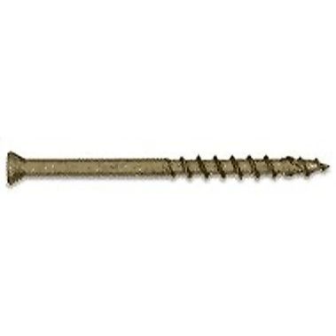 Fastap Plus DFH250SQ  #9 x 2-1/2" Finish Head Exterior Self Drilling Wood Screws with DuracoatXT - Square Drive Head 100 per Package