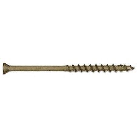 Fastap Plus DFH300WSQ  #9 x 3" Finish Head Exterior Self Drilling Wood Screws with DuracoatXT - Square Drive Head 500 per Package