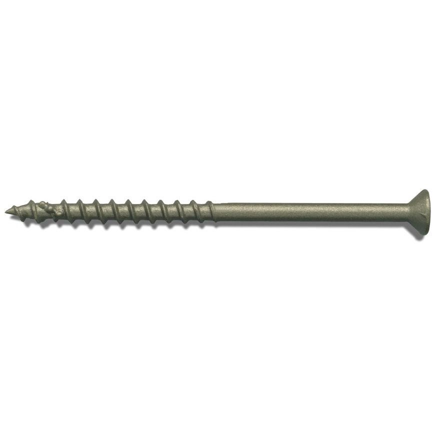 Fastap Plus DOC314W #10 x 3-1/4" Exterior Self Drilling Wood Screws with DuracoatXT - Phillips Drive Head 500 per Package Fastap Plus DOC314W #10 x 3-1/4" Exterior Self Drilling Wood Screws with DuracoatXT - Phillips Drive Head 500 per Package