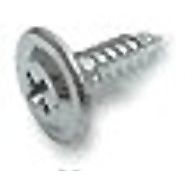 Fastap FTP050RWH  #8 x 9/16" Round Washer Head Self Drilling Sheet Metal Screws - Phillips Drive Head 50 per Package