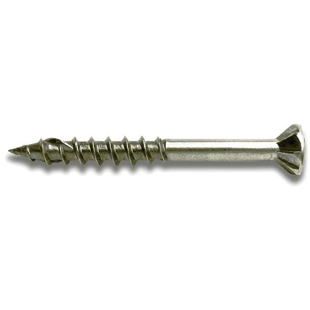 Fastap Tech7 SS200SQ  #8 x 2" Stainless Steel Self Drilling Wood Screws - Square Drive Head 55 per Package