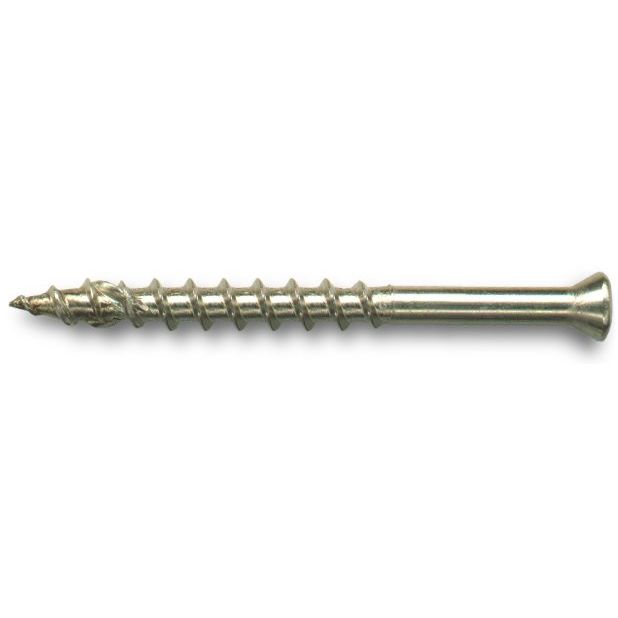 Fastap Tech7 SS200TTSQ  #8 x 2" Trimtite Stainless Steel Self Drilling Wood Finishing Screws - Square Drive Head 60 per Package