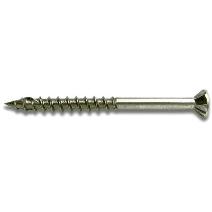 Fastap Tech7 SS250SQ  #10 x 2-1/2" Stainless Steel Self Drilling Wood Screws - Square Drive Head 35 per Package