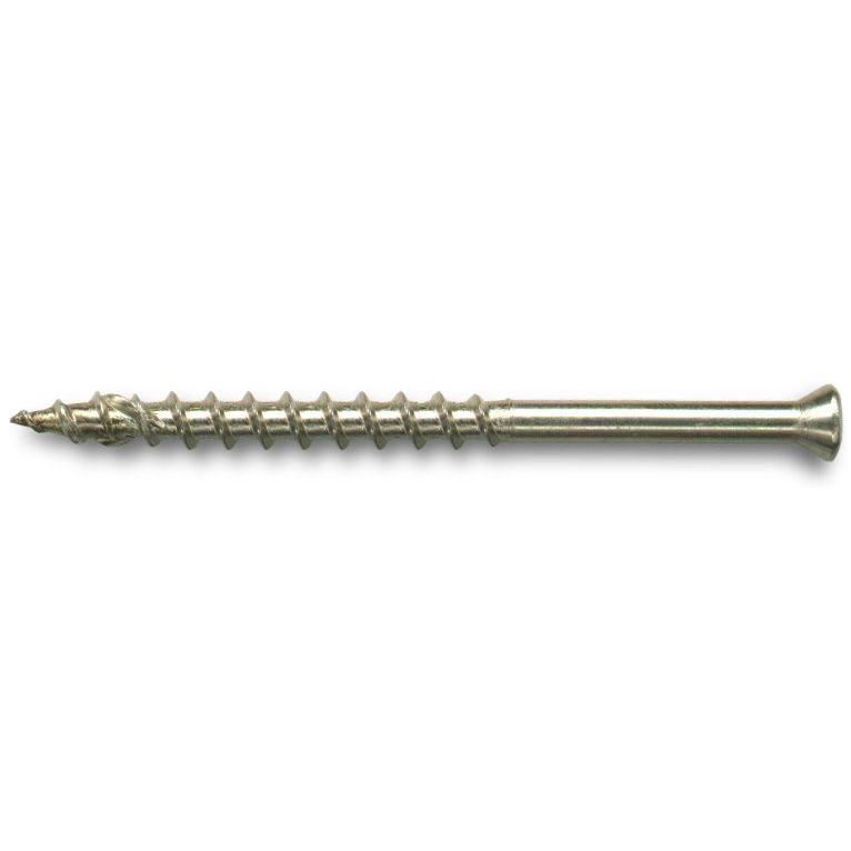 Fastap Tech7 SS250TTSQ  #8 x 2-1/2" Trimtite Stainless Steel Self Drilling Wood Finishing Screws - Square Drive Head 50 per Package
