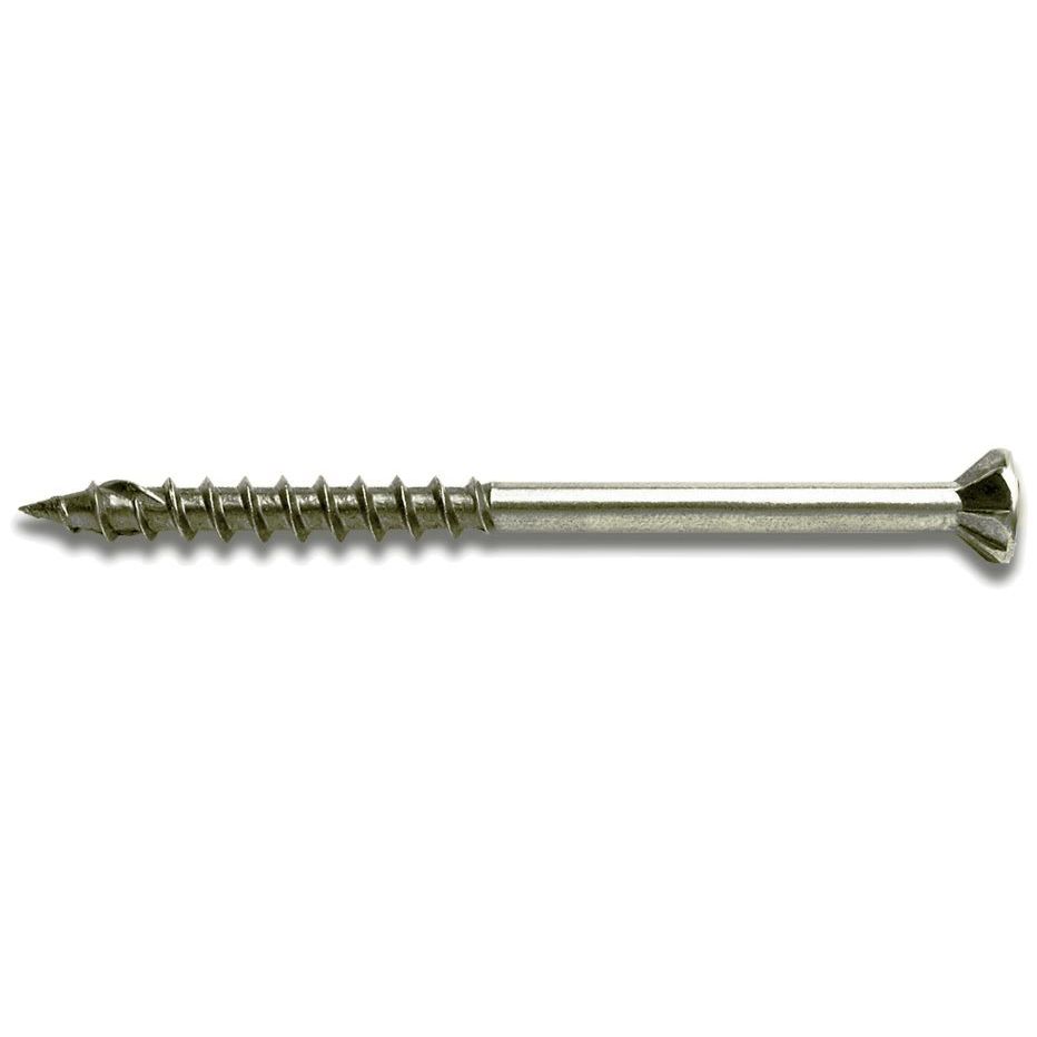 Fastap Tech7 SS300SQ  #10 x 3" Stainless Steel Self Drilling Wood Screws - Square Drive Head 30 per Package