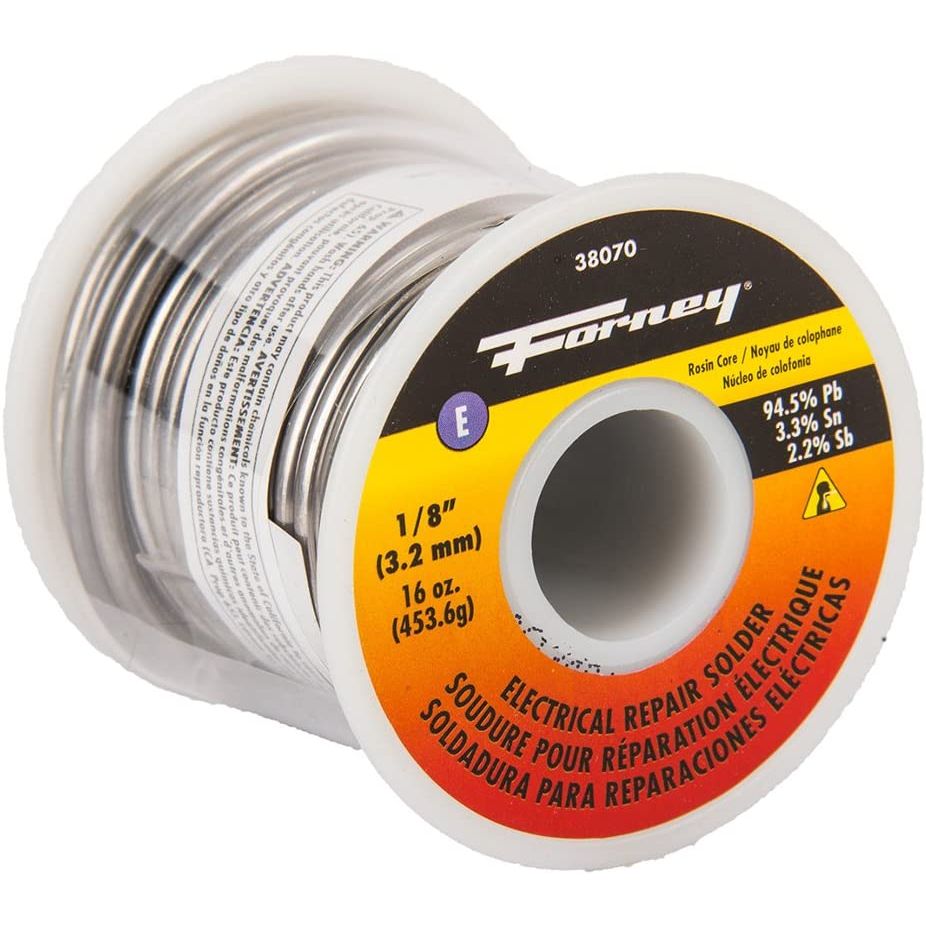 Forney 38070  1/8" Rosin Core Electrical Repair Solder 16oz