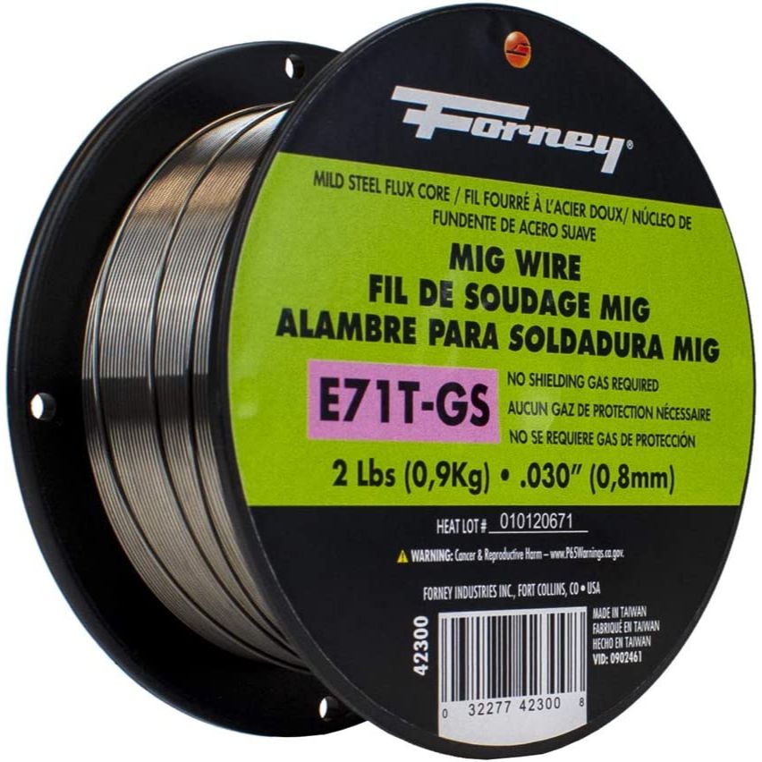Forney 42300  E71T-GS Self, MIG Steel Flux Core Welding Wire Mild Steel .030" x 2 Pound Spool