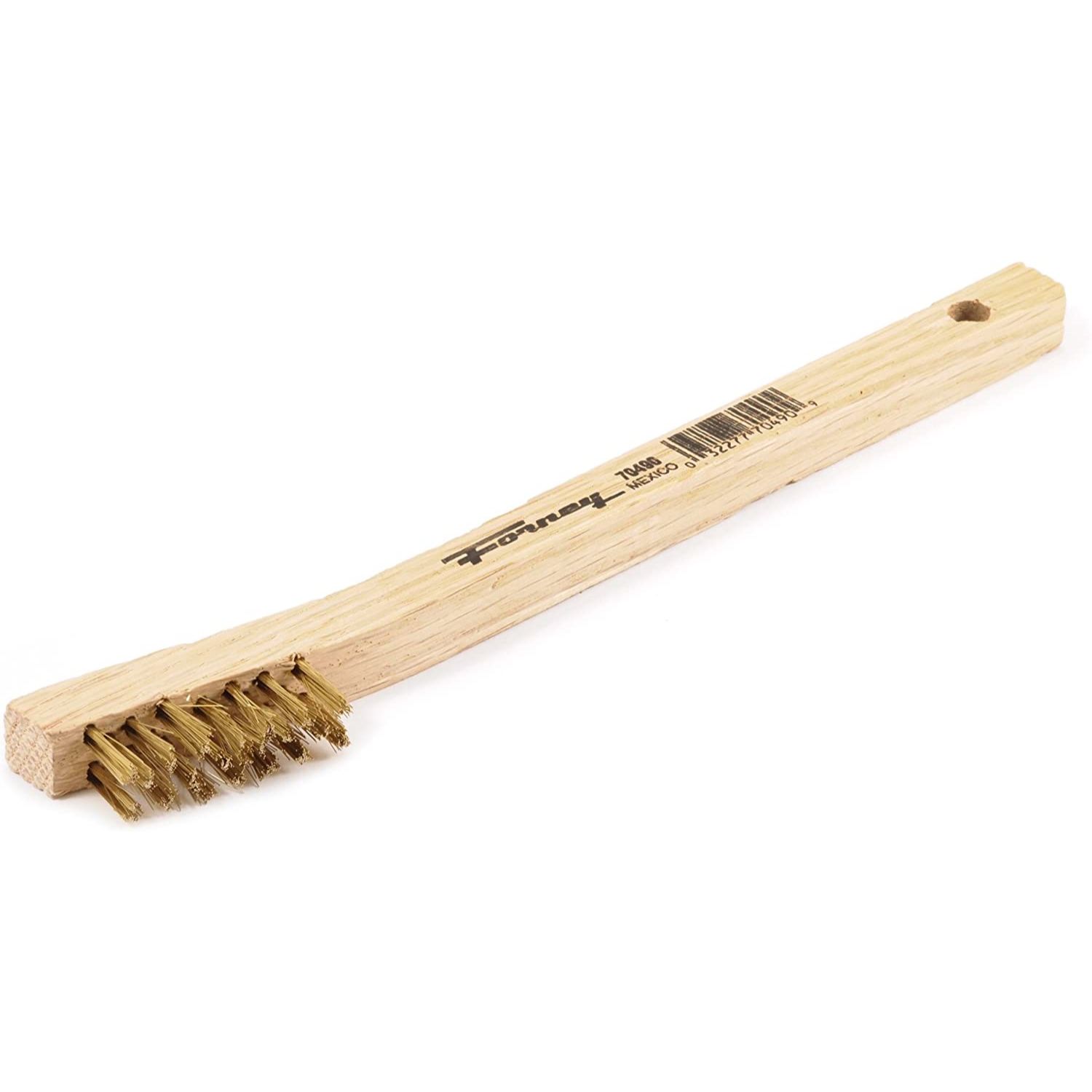 Forney 70490 Brass Wire Scratch Brush with Wood Handle 7-3/4" Forney 70490 Brass Wire Scratch Brush with Wood Handle 7-3/4"