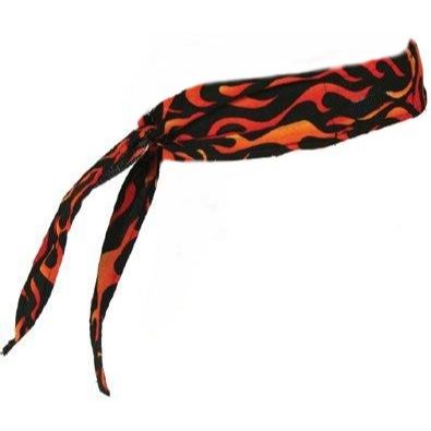 Chill-Its 6700  Evaporative Cooling Bandana - Tie Style - Flames Design (12341)